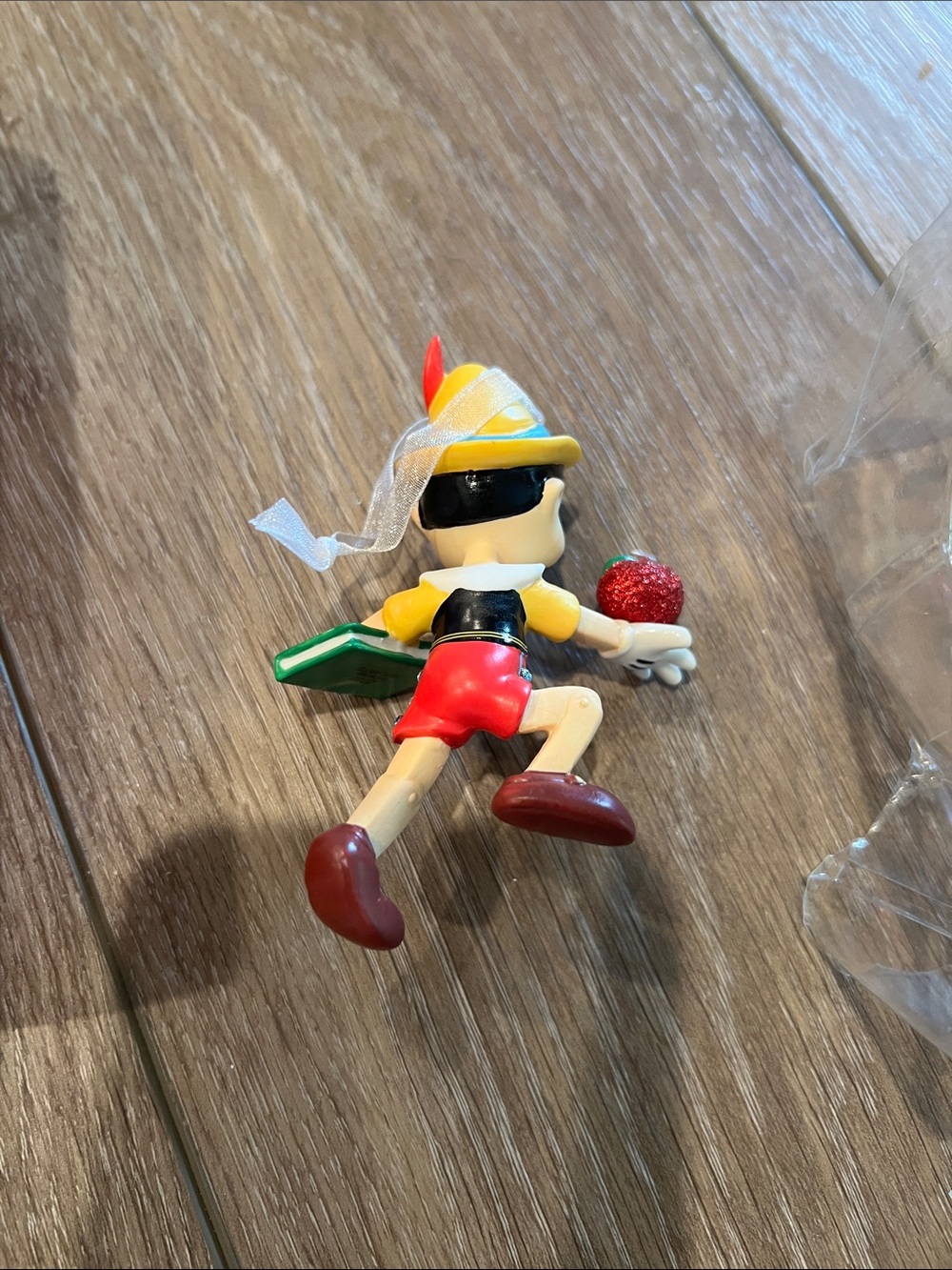 Hallmark Pinocchio 'Off to School' Ornament - Red, Blue, Yellow - Picture 4 of 6